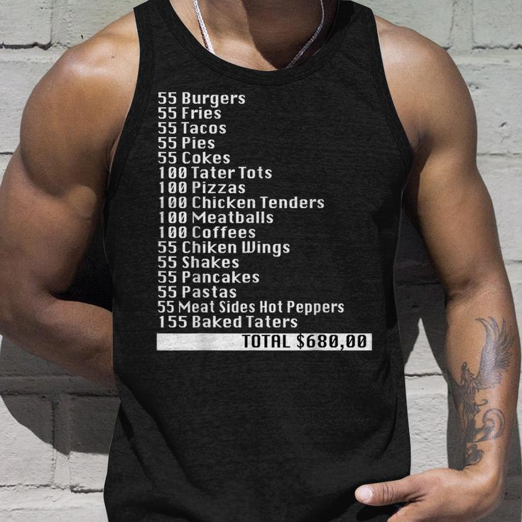 I Think You Should Leave 55 Burgers 55 Fries Burgers Tank Top Gifts for Him