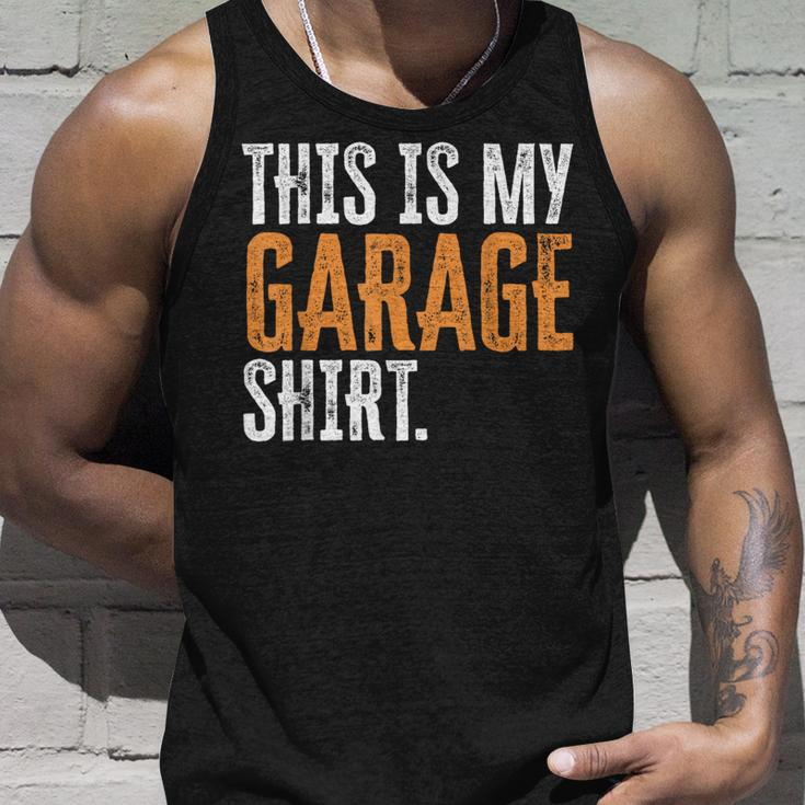 This Is My Garage For Dad Fathers Day Daddy Son Matching Unisex Tank Top Gifts for Him