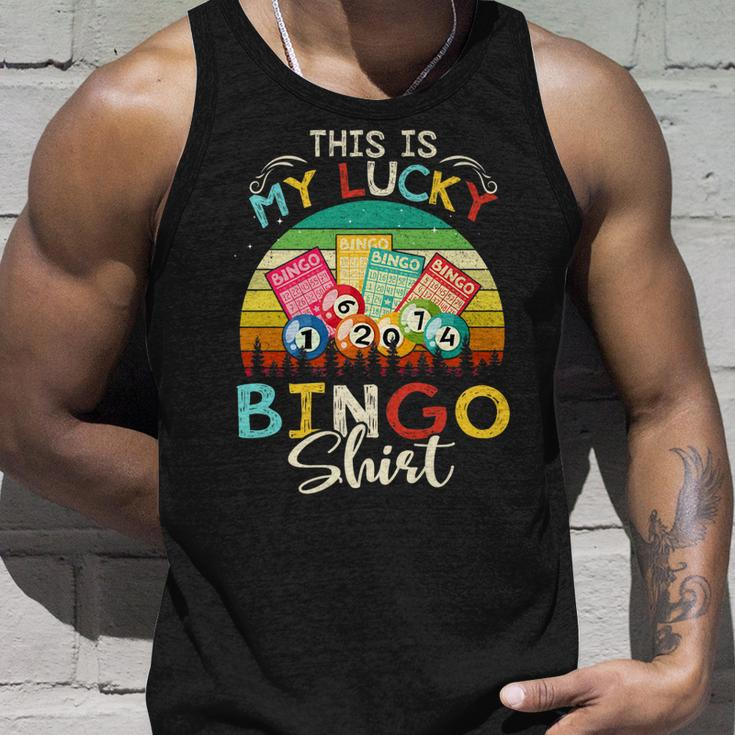 This Is My Lucky Bingo - Funny Bingo Player Gift   Unisex Tank Top Gifts for Him
