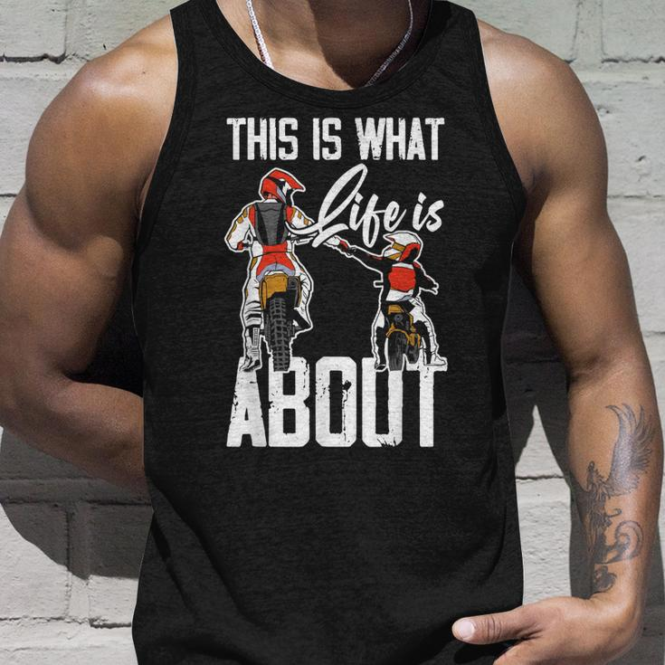 This Is What Life Is About Dad & Son Motocross Dirt Bike Unisex Tank Top Gifts for Him