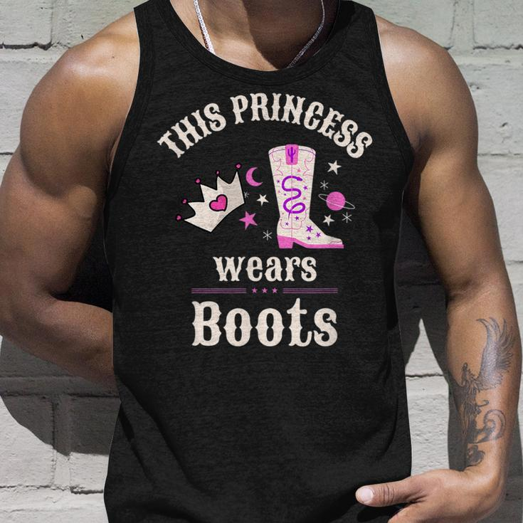 This Princess Wears Boots Pink Country Western Cowgirl Unisex Tank Top Gifts for Him