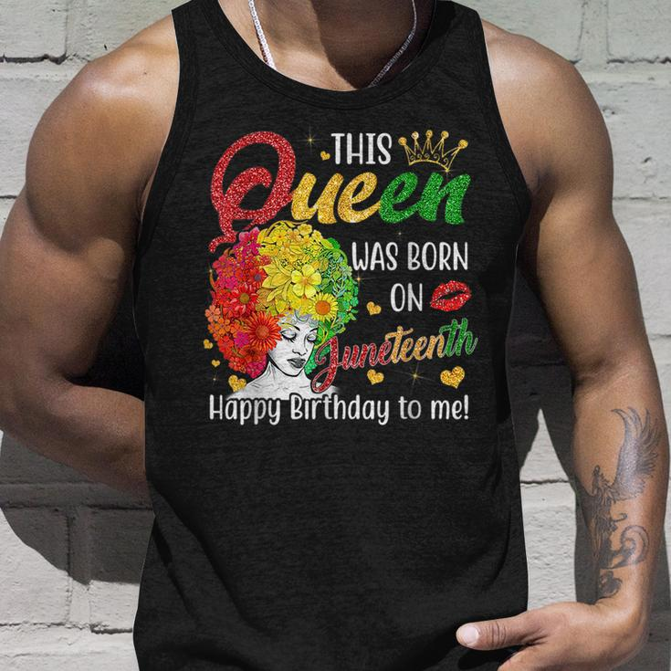 This Queen Was Born On Junenth Happy Birthday To Me Black Unisex Tank Top Gifts for Him