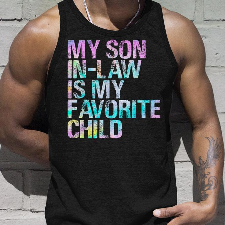 Tie Dye For Son In Low My Son In Law Is My Favorite Child Unisex Tank Top Gifts for Him