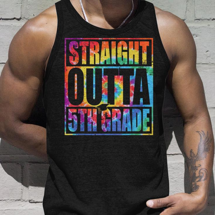 Tie Dye Straight Outta 5Th Grade Graduation Class Of 2023 Unisex Tank Top Gifts for Him