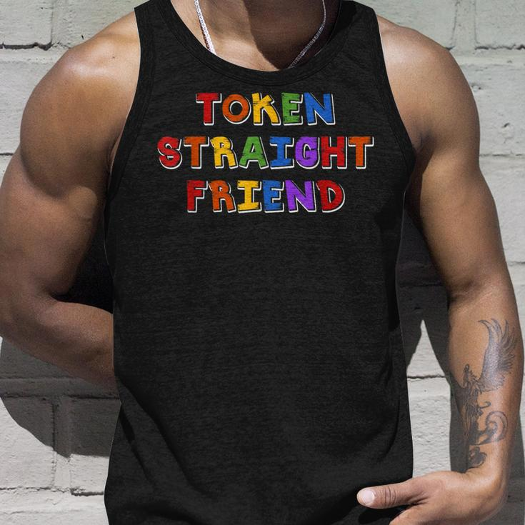 Token Straight Friend Gay Pride Les Lgbtq Community Social Unisex Tank Top Gifts for Him
