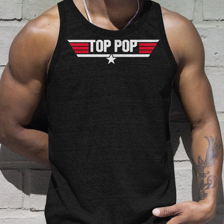 Top Pop Funny Father Grandpa 80S Fathers Day Gift Unisex Tank Top Gifts for Him