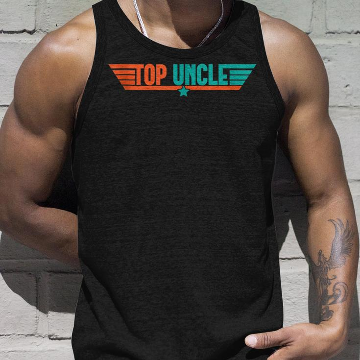 Top Uncle Worlds Best Uncle Vintage 80S 1980S Fathers Day Unisex Tank Top Gifts for Him