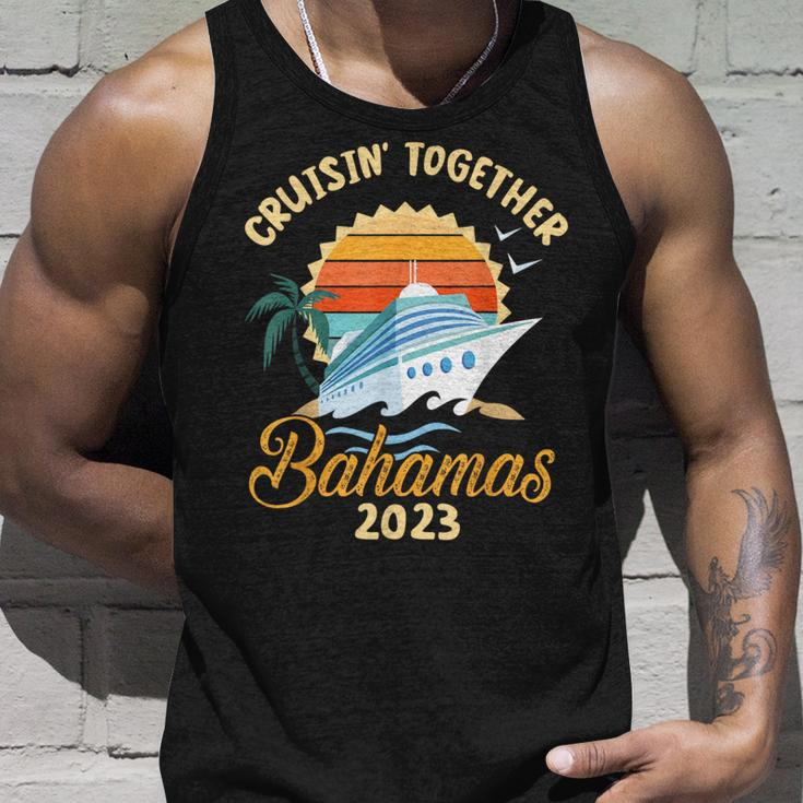 Trees Birds Beach Ship Waves Cruising Together Bahamas 2023 Tank Top Gifts for Him