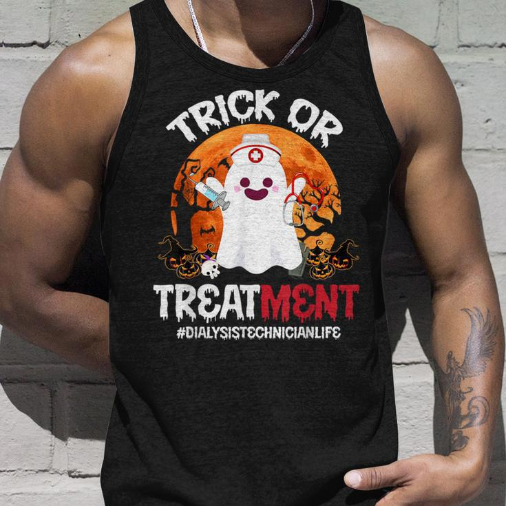 Trick Or Treatment Ghost Dialysis Technician Life Halloween Tank Top Gifts for Him