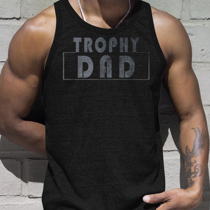 Trophy Dad Best Father Husband Father Day Vintage Funny Unisex Tank Top Gifts for Him
