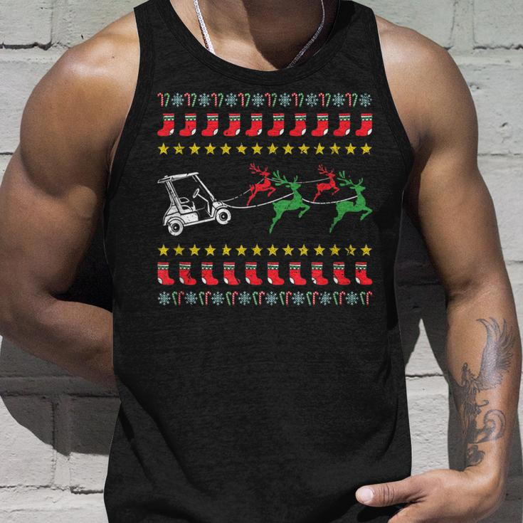 Ugly Christmas Sweater For Golfer Golf Tank Top Gifts for Him