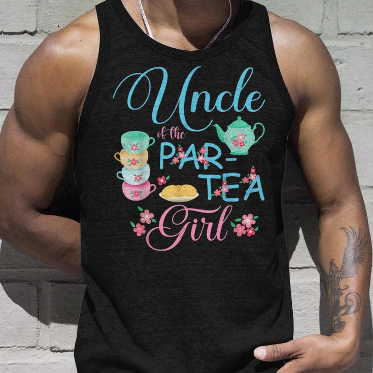 Uncle Of The Partea Girl Time To Par Tea Matching For Uncle Tank Top Gifts for Him