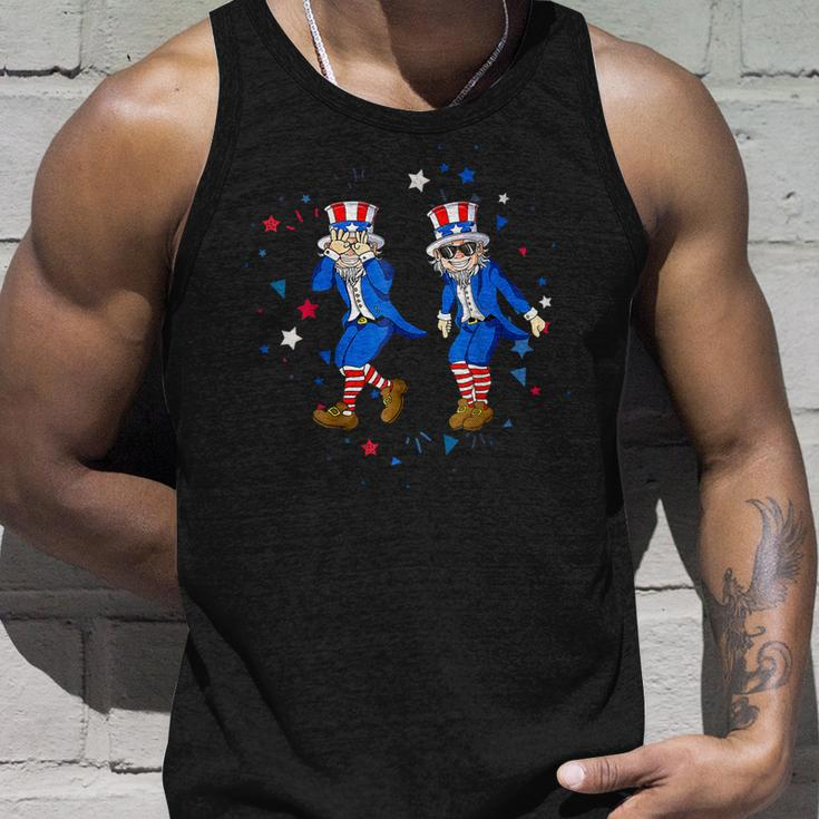 Uncle Sam Griddy 4Th Of July Fourth Funny Dance Unisex Tank Top Gifts for Him