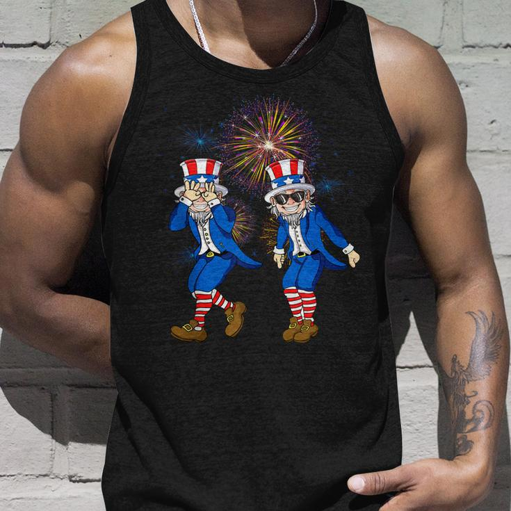 Uncle Sam Griddy Dance Funny 4Th Of July Independence Day Unisex Tank Top Gifts for Him