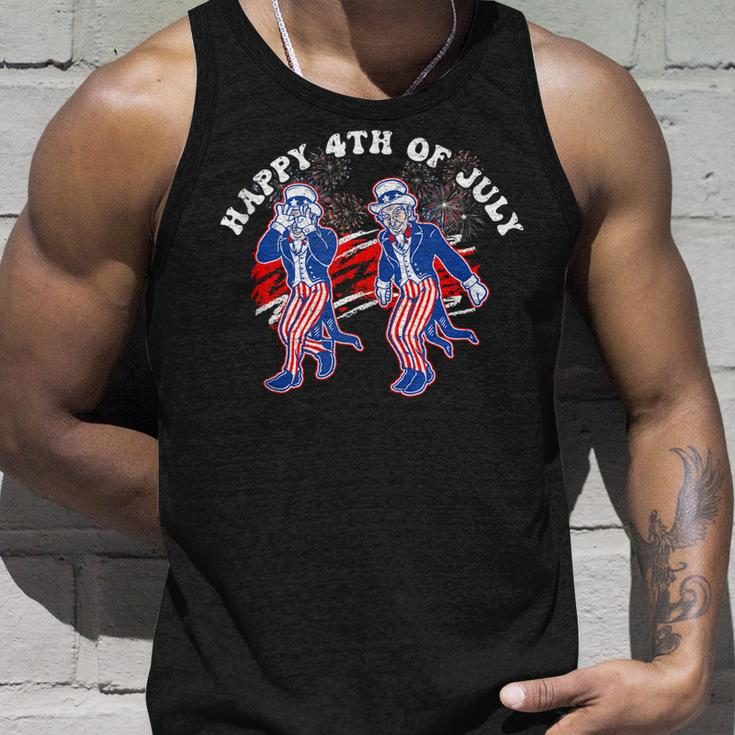 Uncle Sam Griddy Dance Happy 4Th Of July Independence Day Unisex Tank Top Gifts for Him