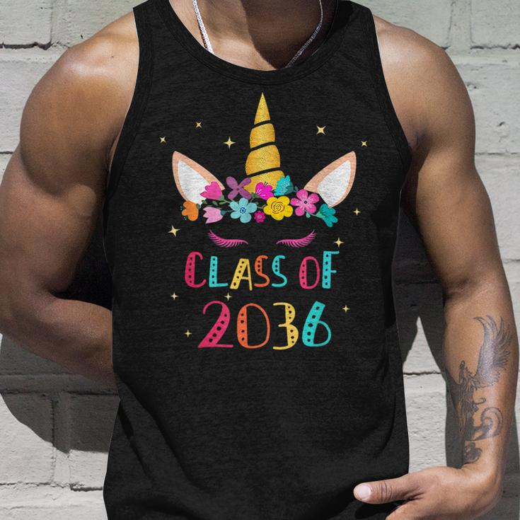 Unicorn Class Of 2036 Kindergarten Grow With Me Graduation Unisex Tank Top Gifts for Him