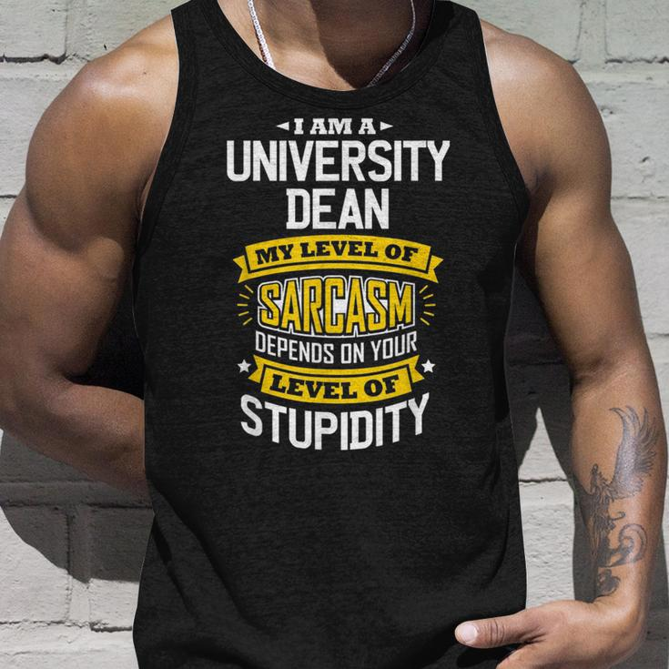 University Dean Idea Funny Sarcasm Joke University Deans Unisex Tank Top Gifts for Him