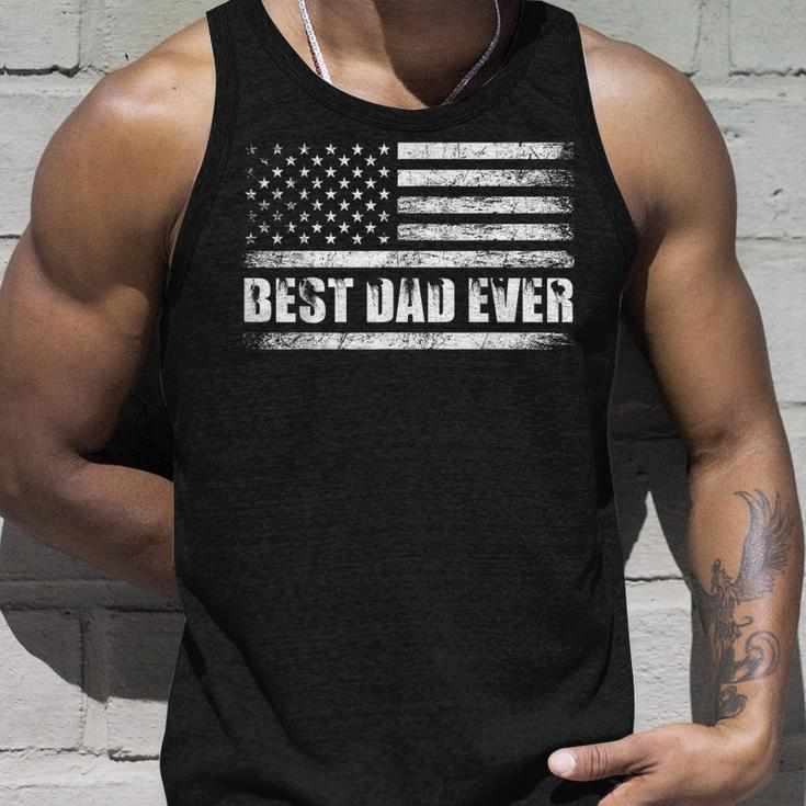 Usa Flag Best Dad Ever Daddy Fathers Day Dad Gifts Unisex Tank Top Gifts for Him