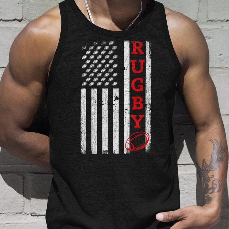 Usa Flag Rugby Vintage Rugby Lover Cute Unisex Tank Top Gifts for Him