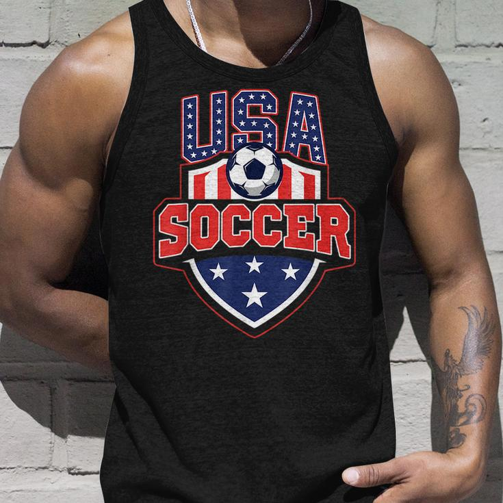 Usa Soccer - American Flag Football Player Unisex Tank Top Gifts for Him