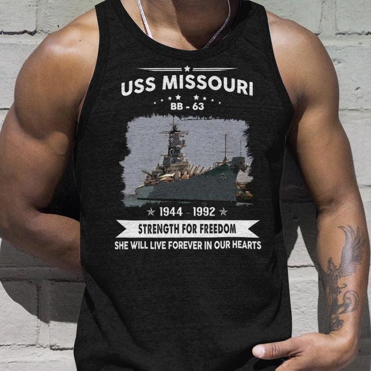 Uss Missouri Bb 63 Front Unisex Tank Top Gifts for Him