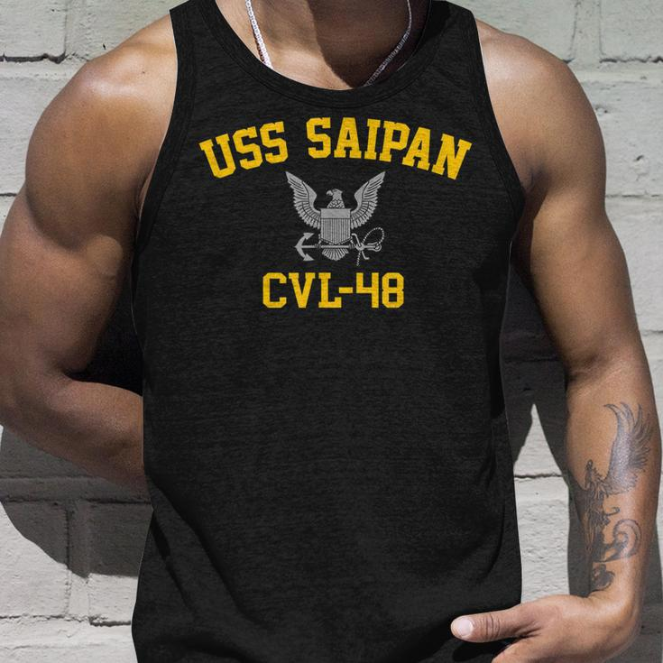 Uss Saipan Cvl48 Unisex Tank Top Gifts for Him