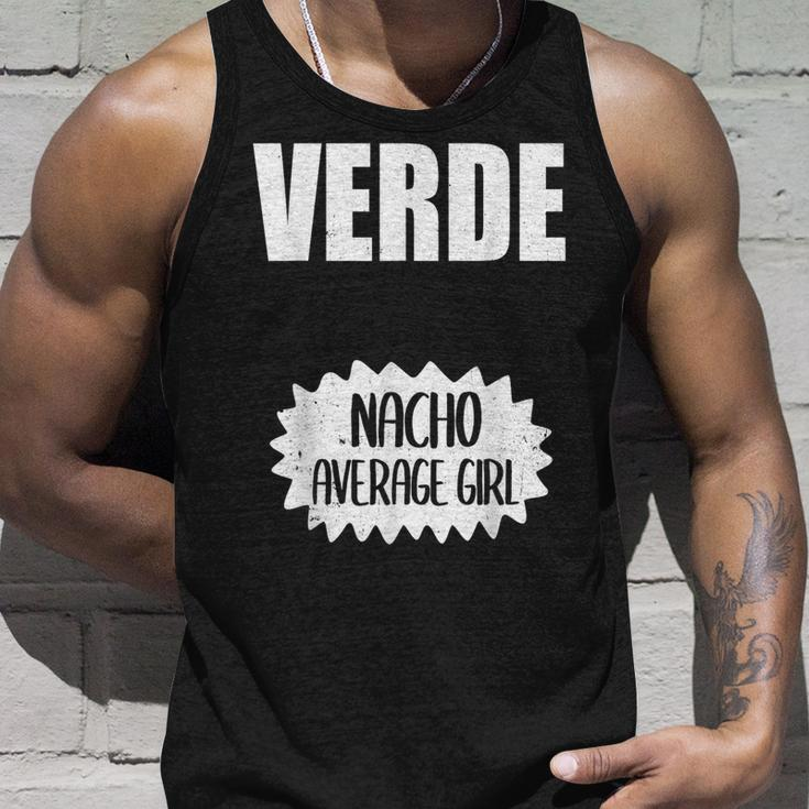 Verde Sauce Packet Tacos Condiment Group Halloween Costumes Tank Top Gifts for Him