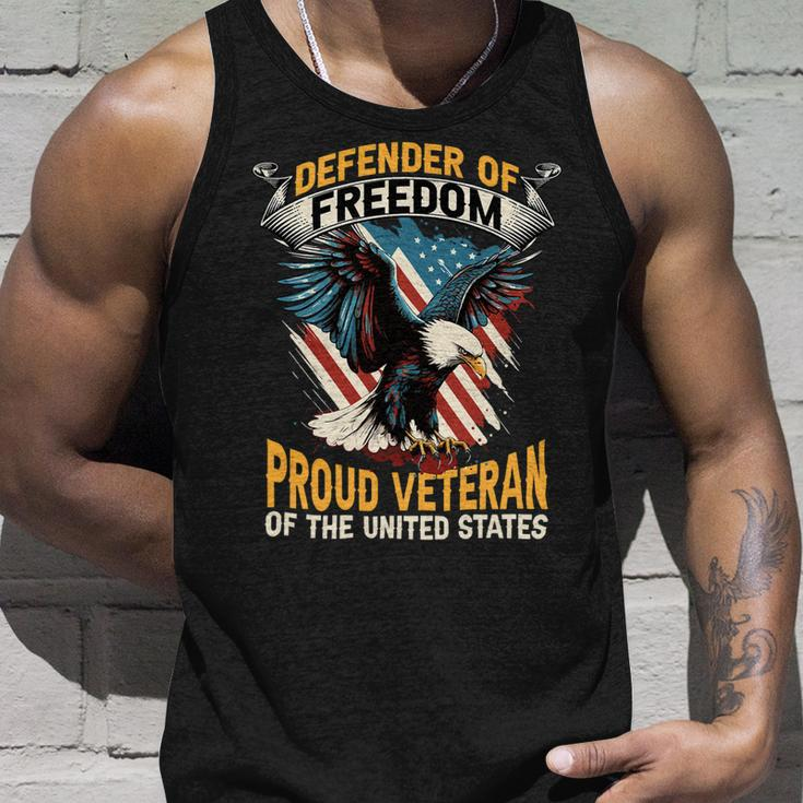 Veteran Vets Us Patriotic Defender Of Freedom Veterans Unisex Tank Top Gifts for Him