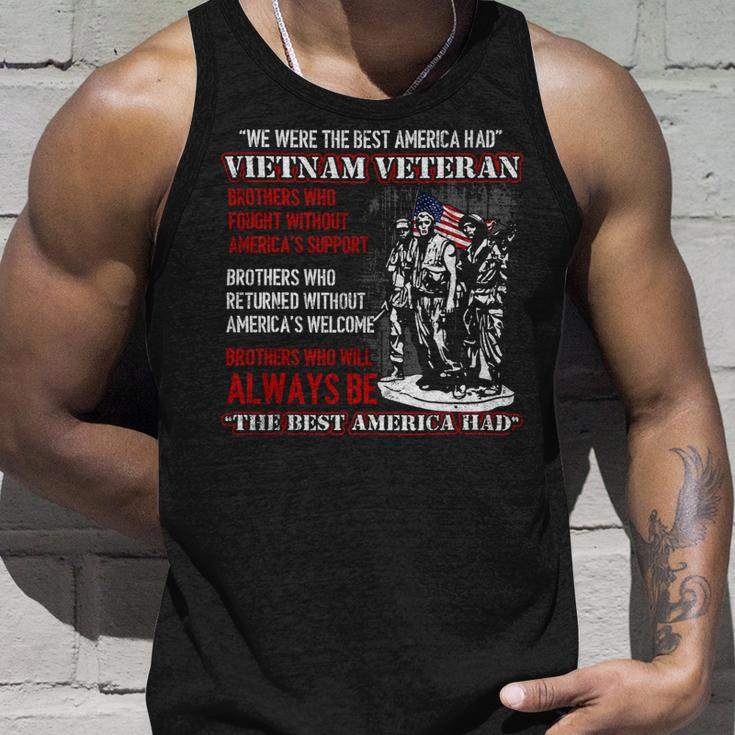 Veteran Vets Vietnam Veteran The Best America Had Proud 8 Veterans Unisex Tank Top Gifts for Him