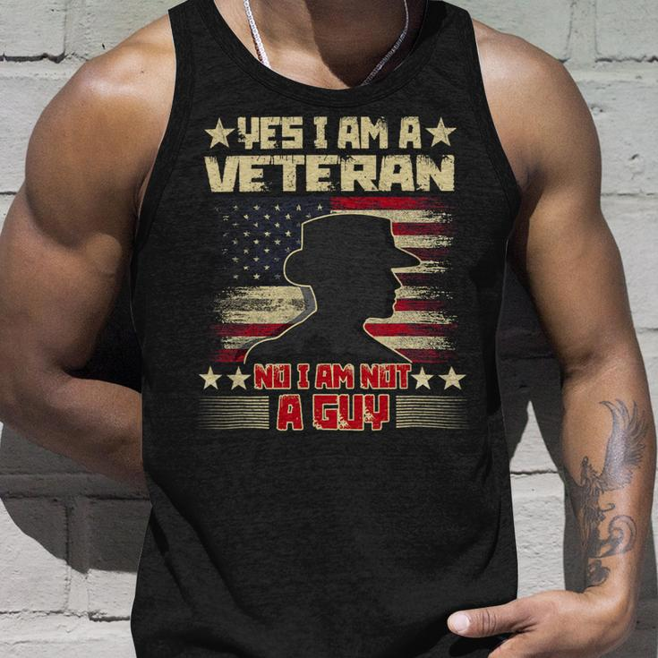 Veteran Vets Yes Im A Female Veteran Women Veterans Day 6 Veterans Unisex Tank Top Gifts for Him