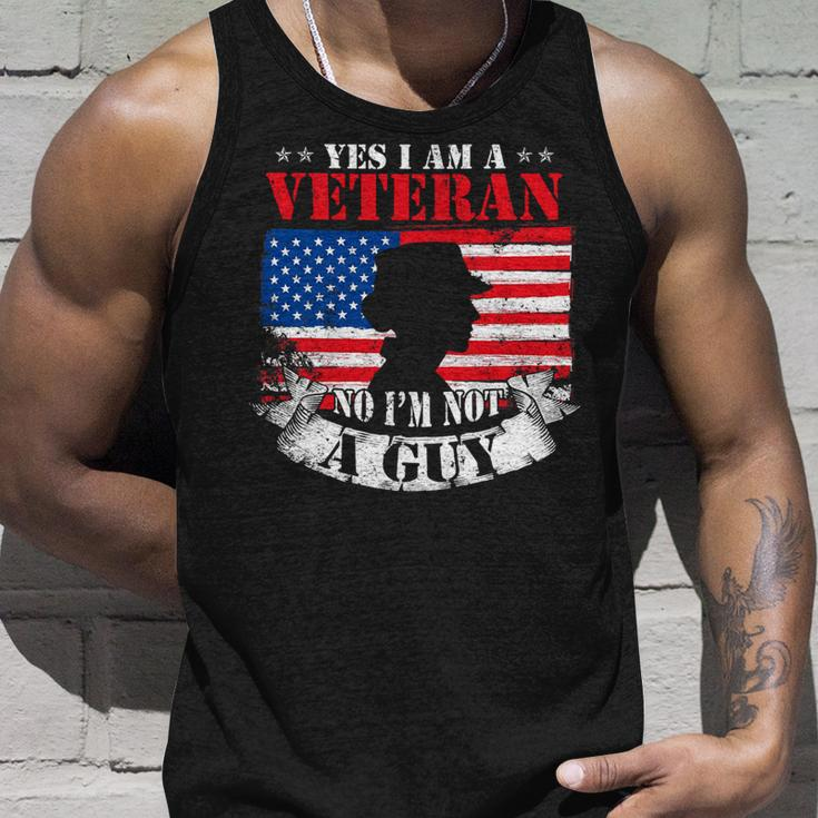 Veteran Vets Yes Im A Female Veteran Women Veterans Day Veterans Unisex Tank Top Gifts for Him