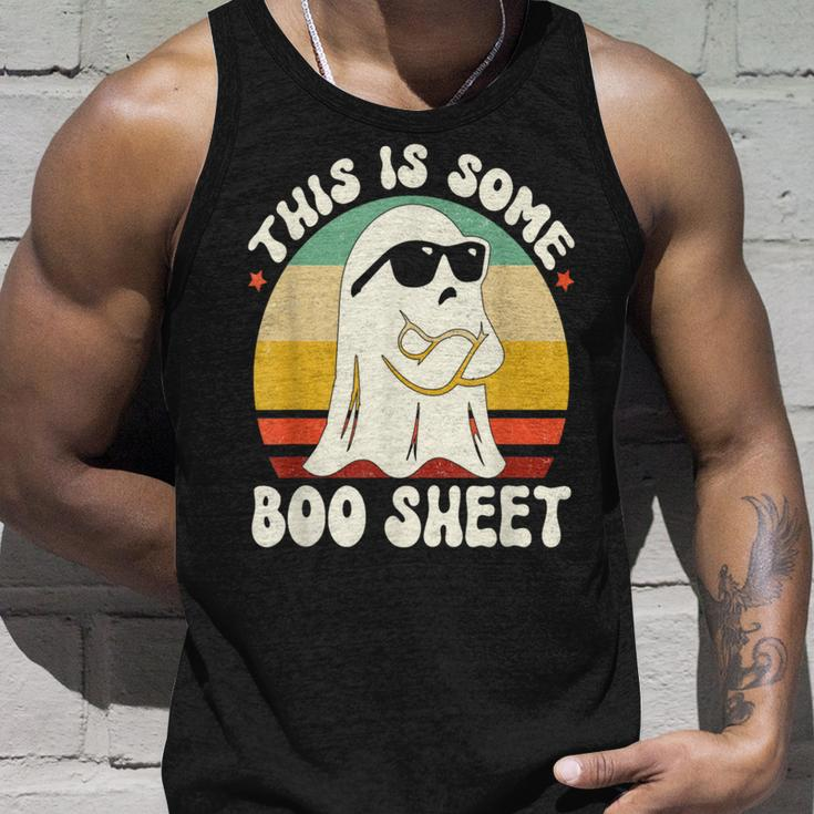 Vintage This Is Some Boo Sheet Halloween Ghost Tank Top Gifts for Him
