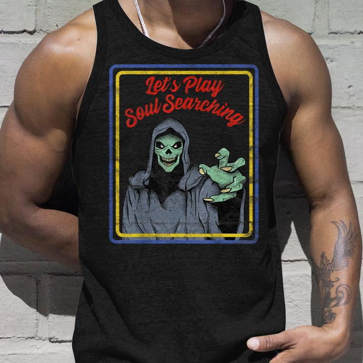 Vintage Horror Soul Searching Grim Reaper Reaper Tank Top Gifts for Him