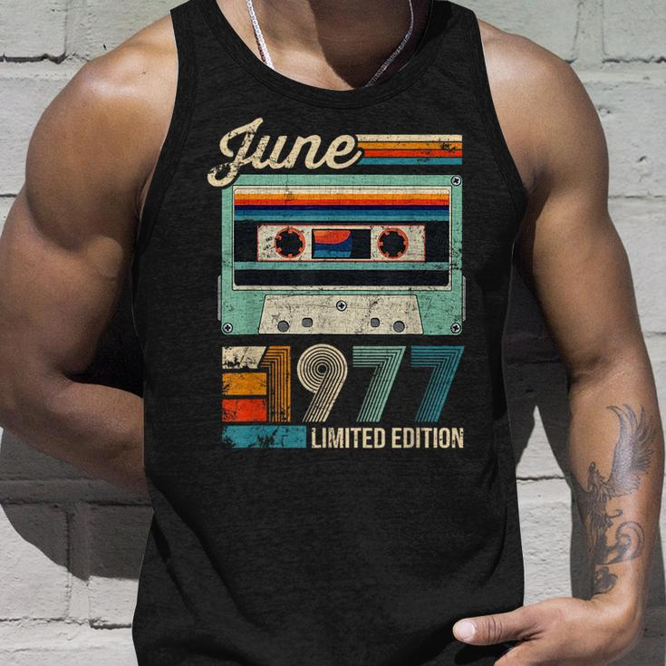 Vintage June 1977 Cassette Tape 46Th Birthday Decorations Unisex Tank Top Gifts for Him