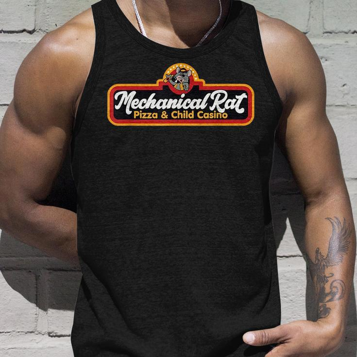Vintage Mechanical Rat Pizza And Child Casino Mouse Pizza Tank Top Gifts for Him