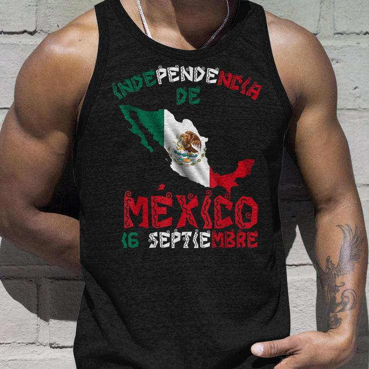 Vintage Mexico Flag 16Th September Mexican Independence Day Tank Top Gifts for Him