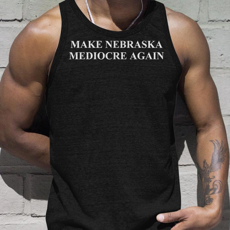 Vintage Retro Make Nebraska Mediocre Again Tank Top Gifts for Him