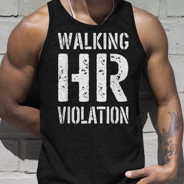 Walking Hr Violation Human Resources Unisex Tank Top Gifts for Him