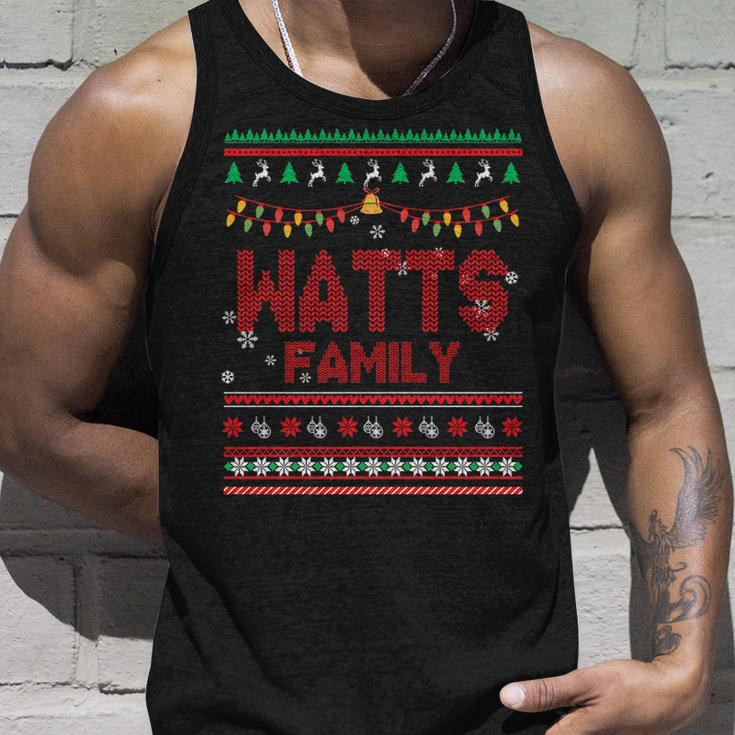 Watts Name Gift Watts Family V2 Unisex Tank Top Gifts for Him