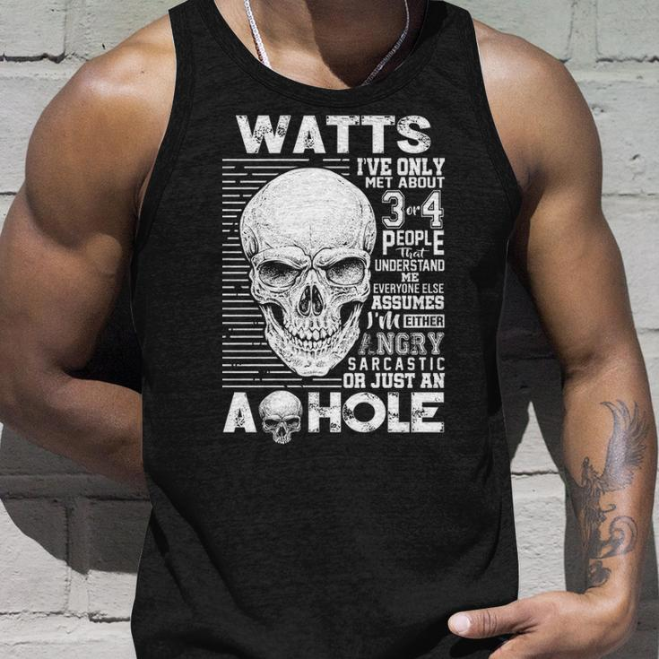 Watts Name Gift Watts Ively Met About 3 Or 4 People Unisex Tank Top Gifts for Him