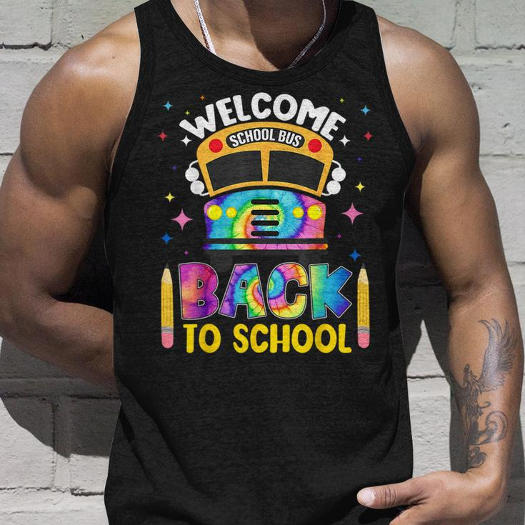 Welcome Back To School Bus Driver 1St Day Tie Dye Tank Top Gifts for Him