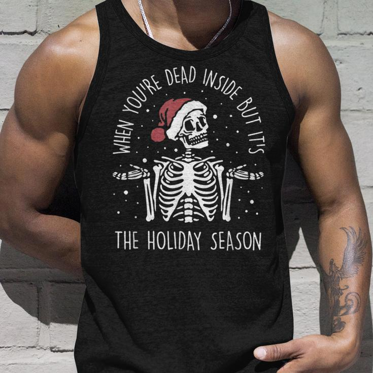 When Youre Dead Inside But Its The Holiday Season Xmas Unisex Tank Top Gifts for Him