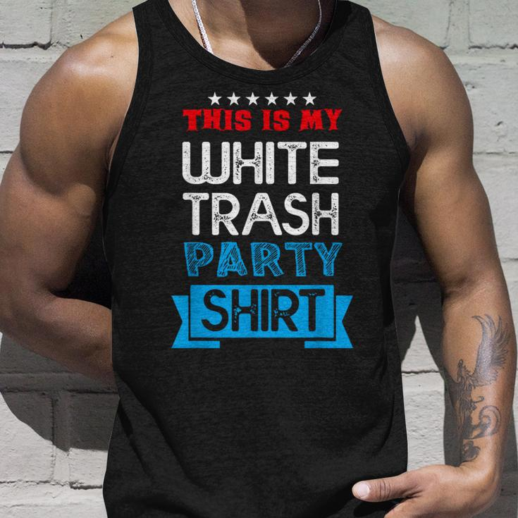 This Is My White Trash Party Quotes Sayings Humor Joke Tank Top Gifts for Him