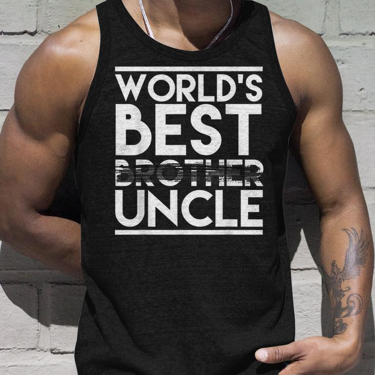 Worlds Best Brother Uncle Cute Pregnancy Announcement Unisex Tank Top Gifts for Him
