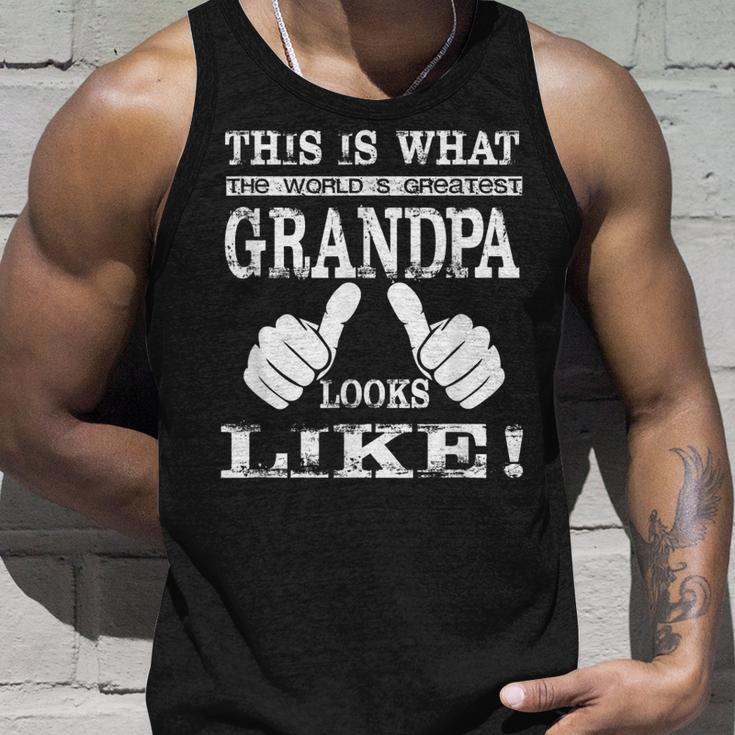 Worlds Greatest Grandpa Best Grandfather Ever Unisex Tank Top Gifts for Him