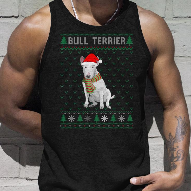Xmas Bull Terrier Dog Ugly Christmas Sweater Party Tank Top Gifts for Him