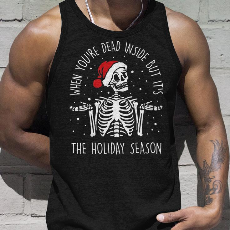 Xmas When Youre Dead Inside But Its The Holiday Season Unisex Tank Top Gifts for Him