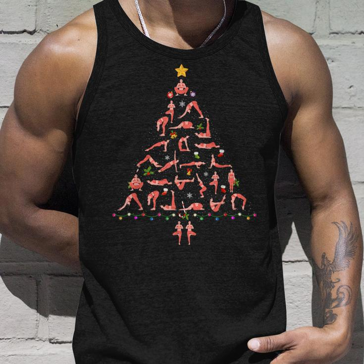 Yoga Christmas Tree Ugly Christmas Sweater Tank Top Gifts for Him