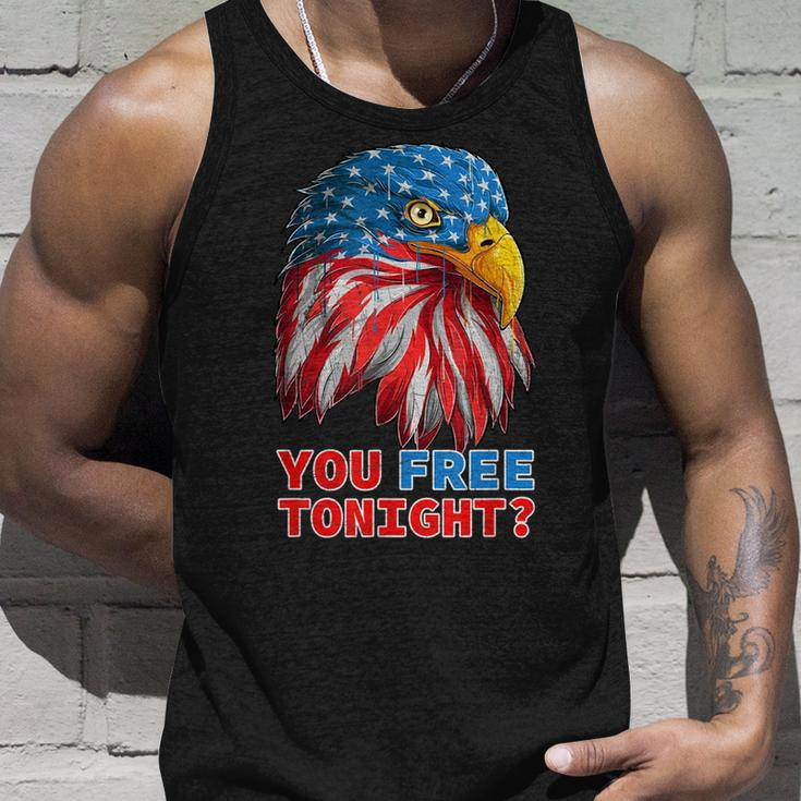 You Free Tonight Eagle Happy 4Th Of July Funny Unisex Tank Top Gifts for Him