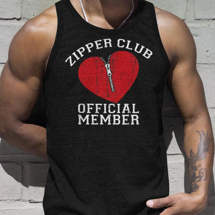 Zipper Club Open Heart Surgery Recovery Novelty Tank Top Gifts for Him